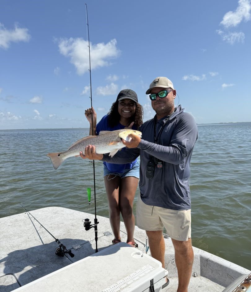 Redfish caught while fishing