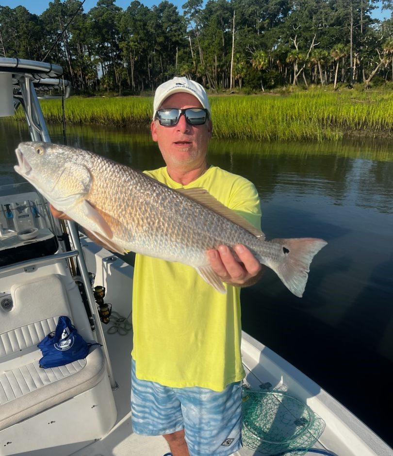 Redfish caught by angler in unknown location