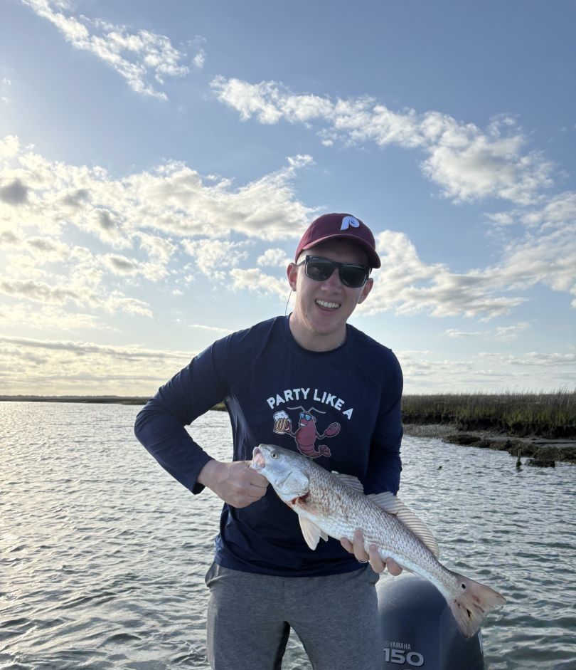 Redfish caught while fishing