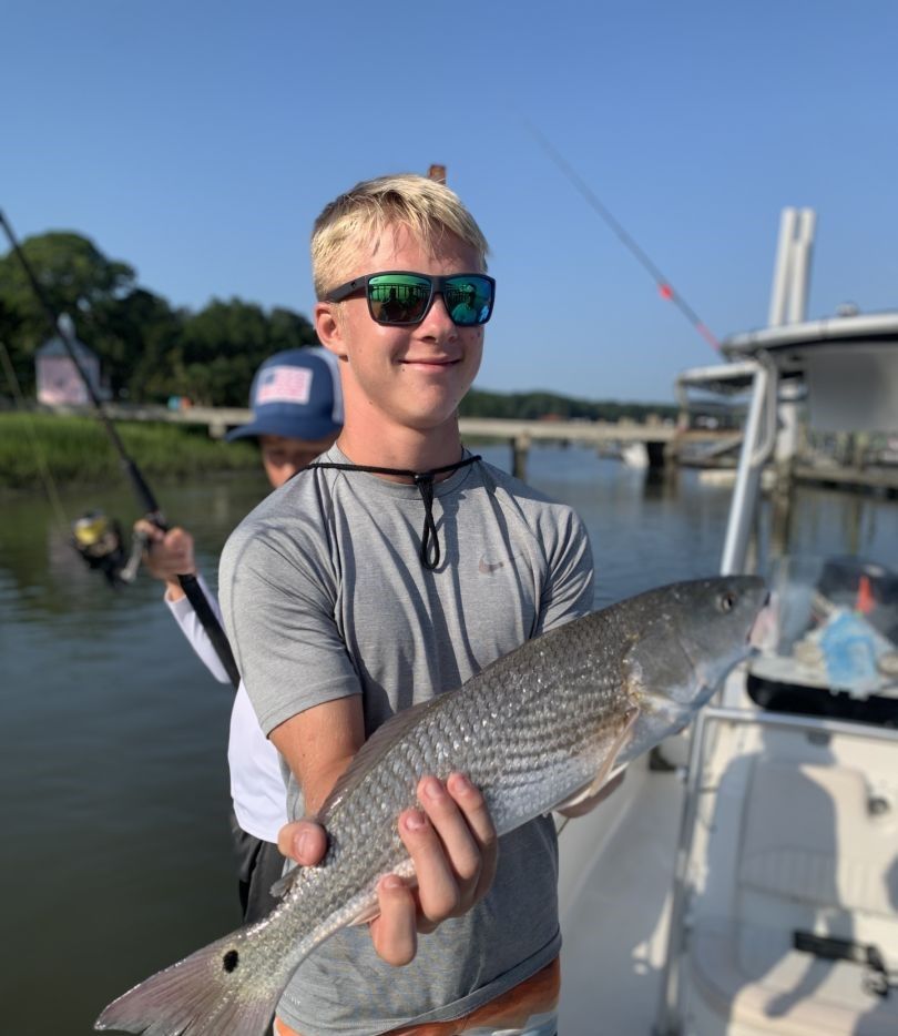 Redfish caught while fishing