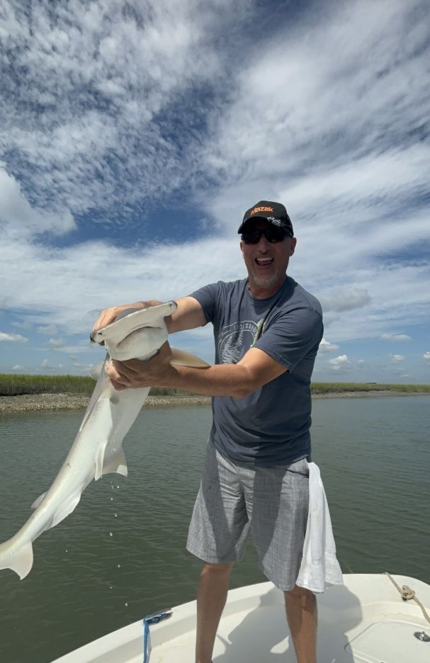 Fishing at a scenic location