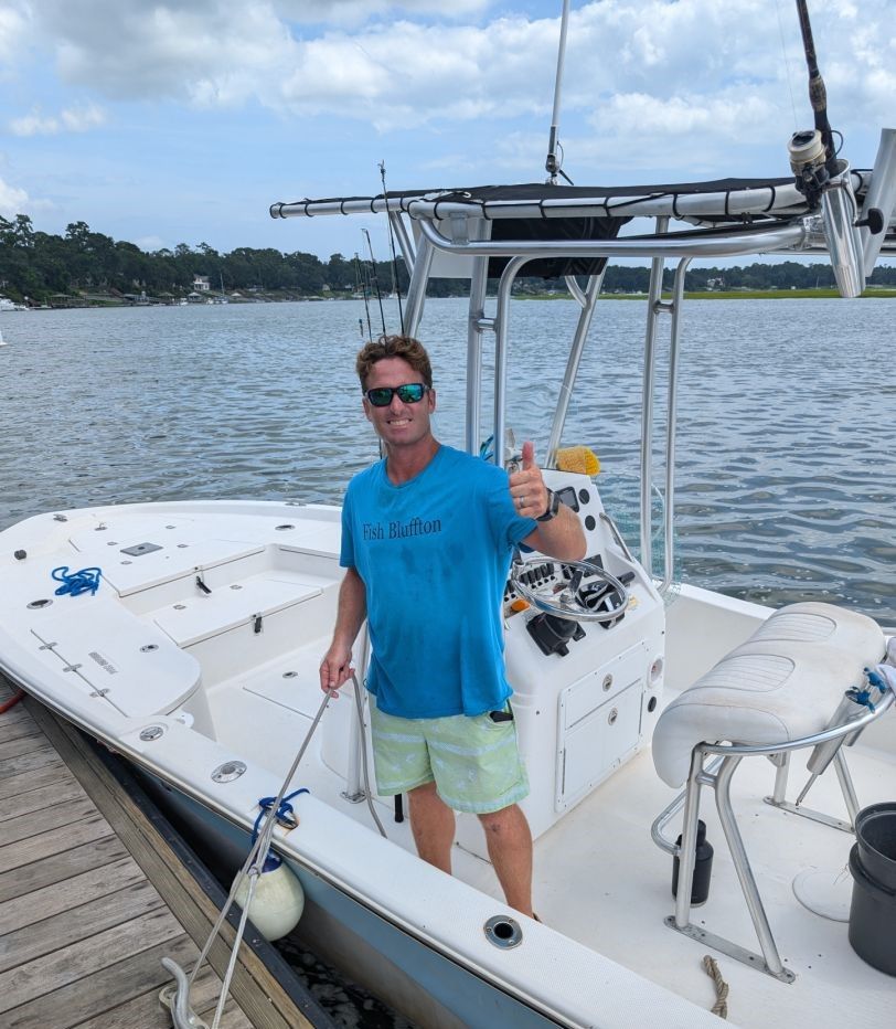 Person fishing in a scenic location