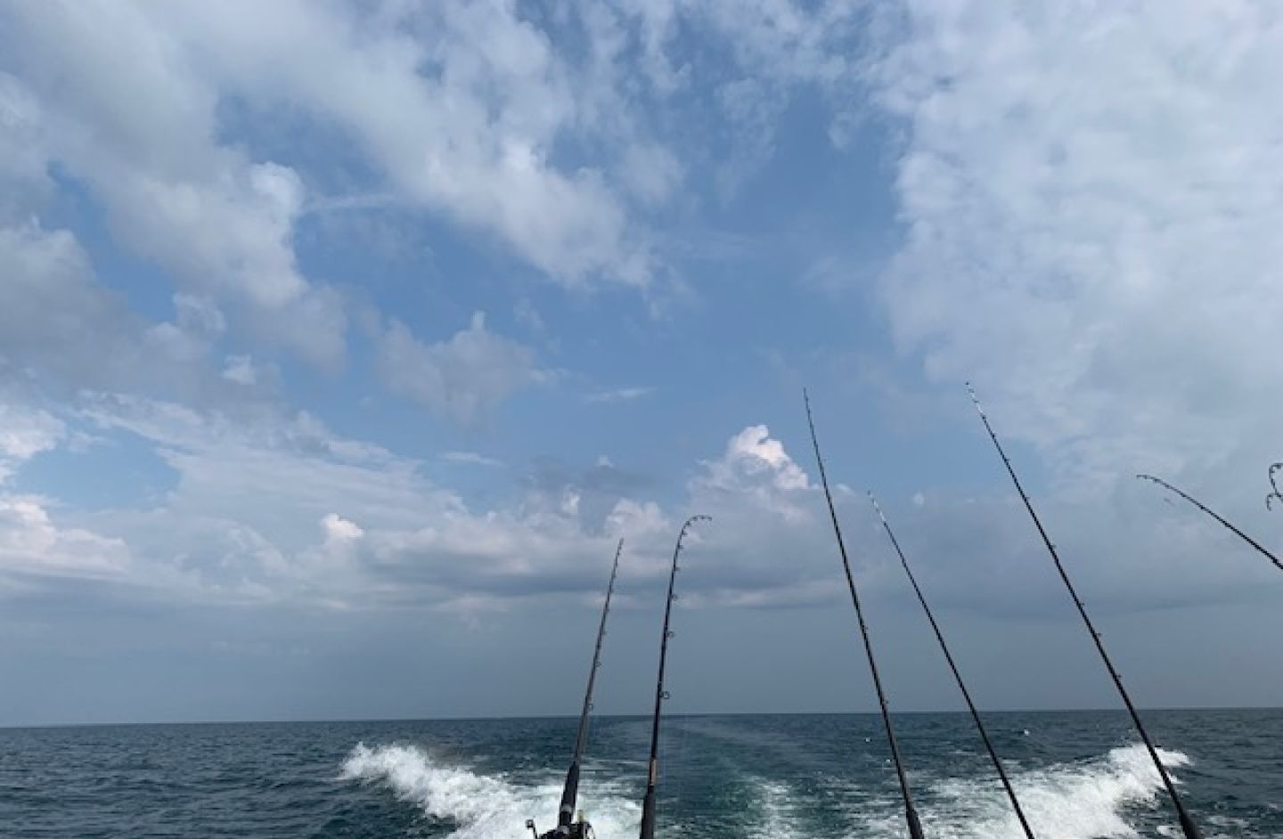 Scenic fishing spot with unknown location