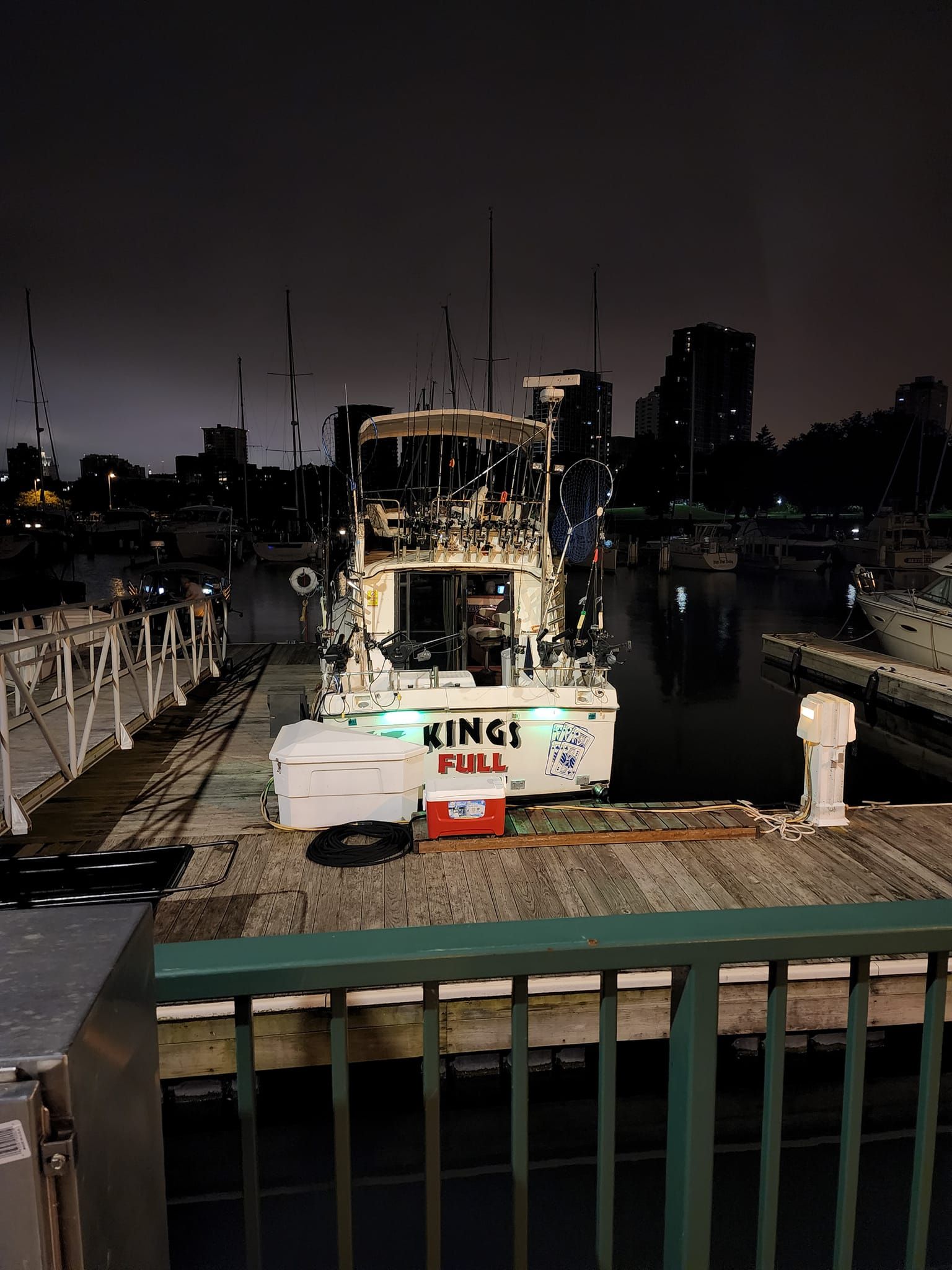 Fishing at a scenic location
