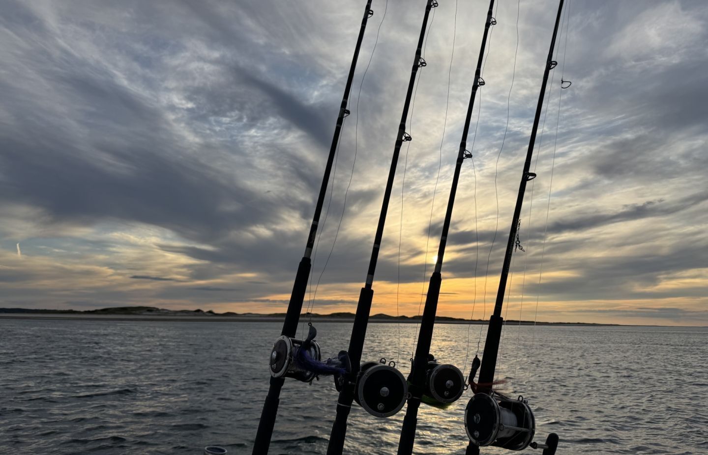 Peaceful fishing scene in unknown location