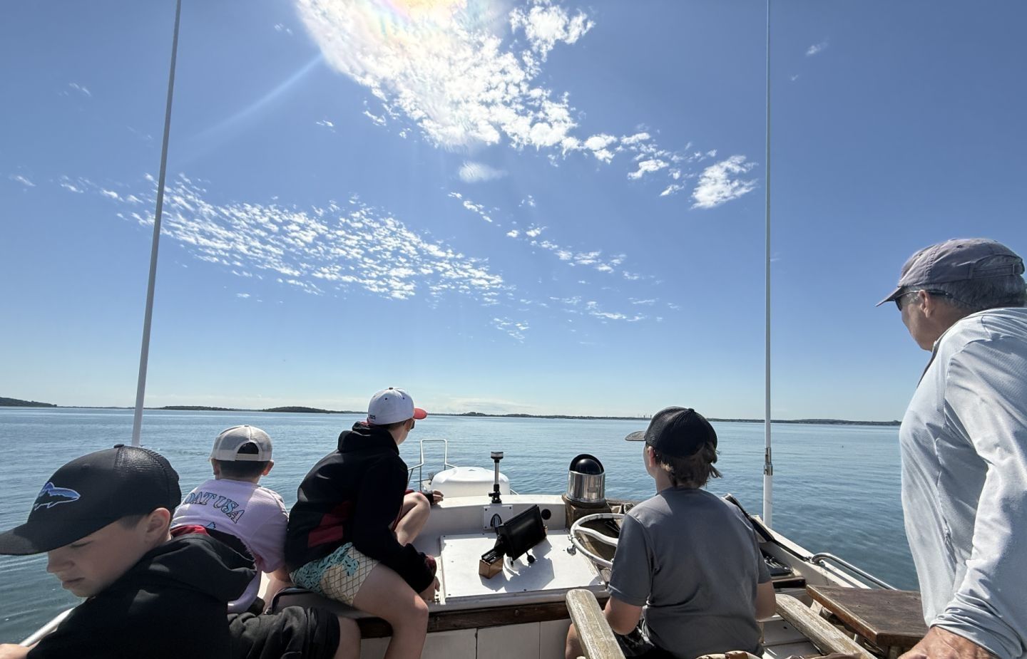 Fishing alone at an unknown location