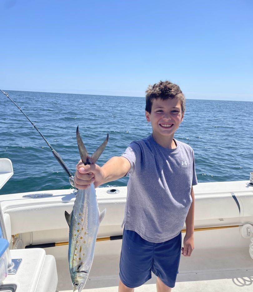 Spanish mackerel caught during offshore fishing trip