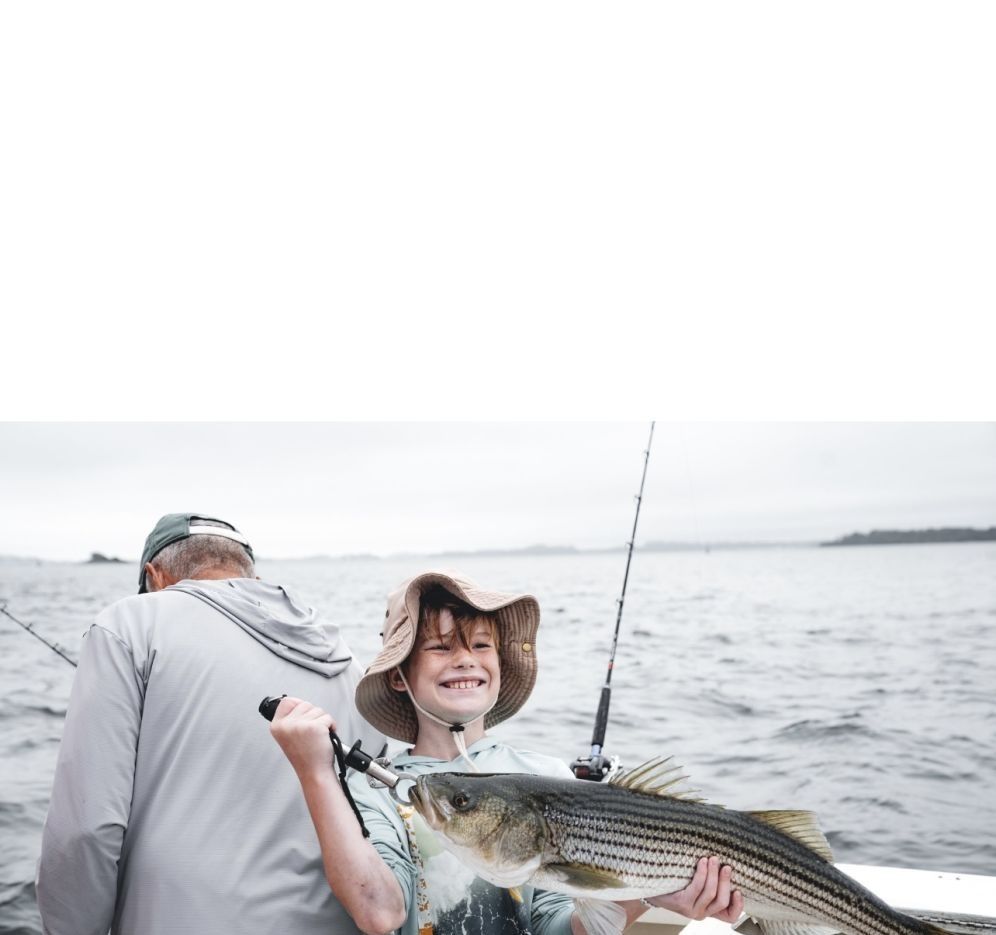 Striped bass fishing
