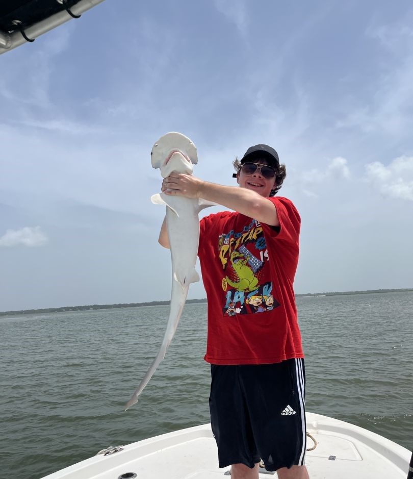 One person fishing in unknown location