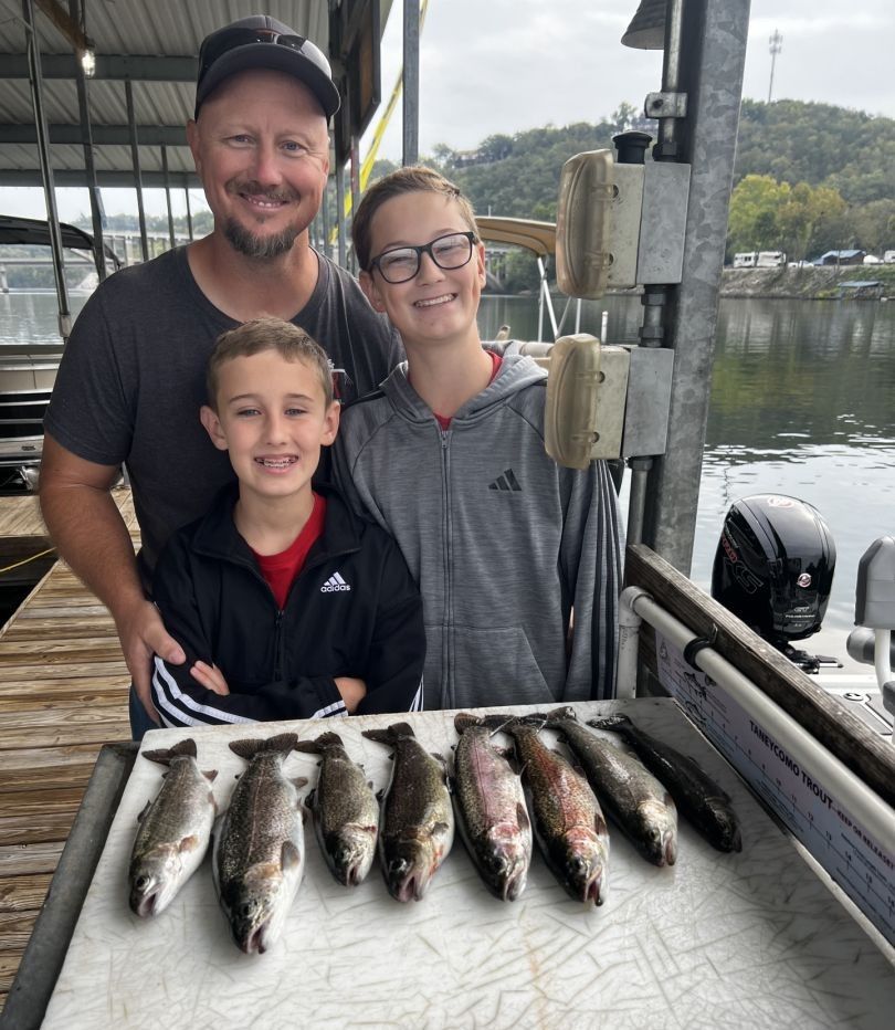 7 fish caught during fishing trip