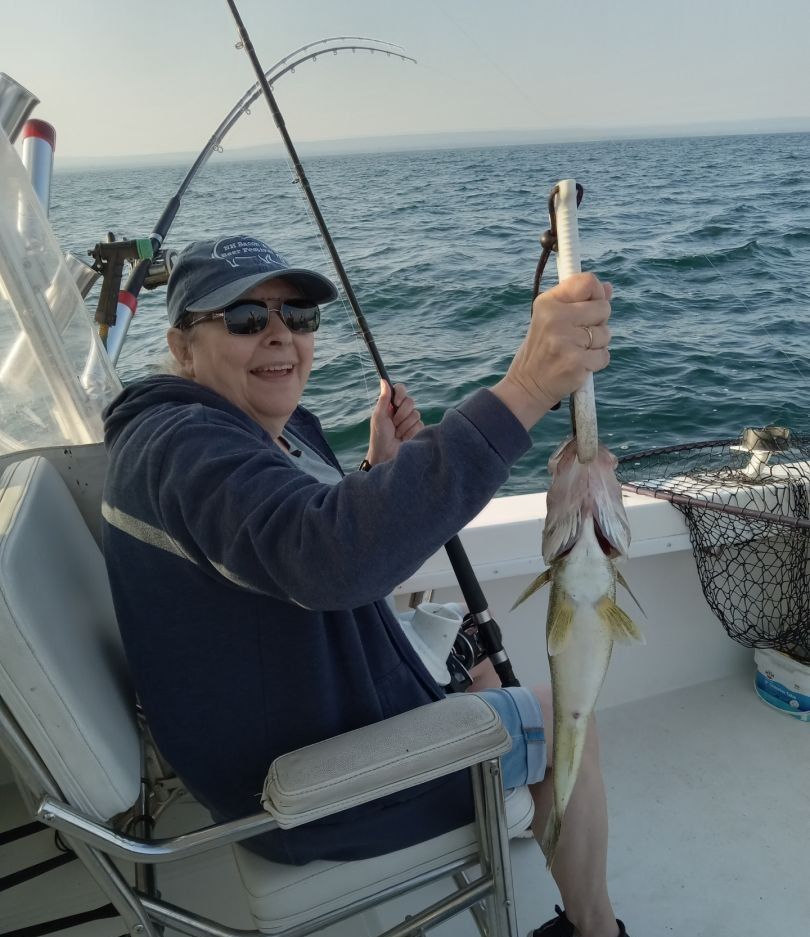 One person fishing in an unknown location