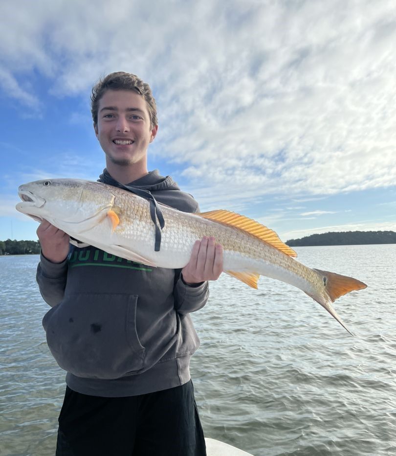 Fisherman with a 29-inch catch