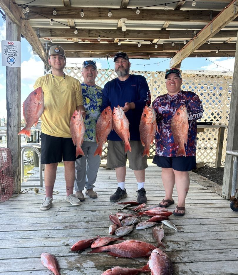 7 fish caught while fishing at unknown location