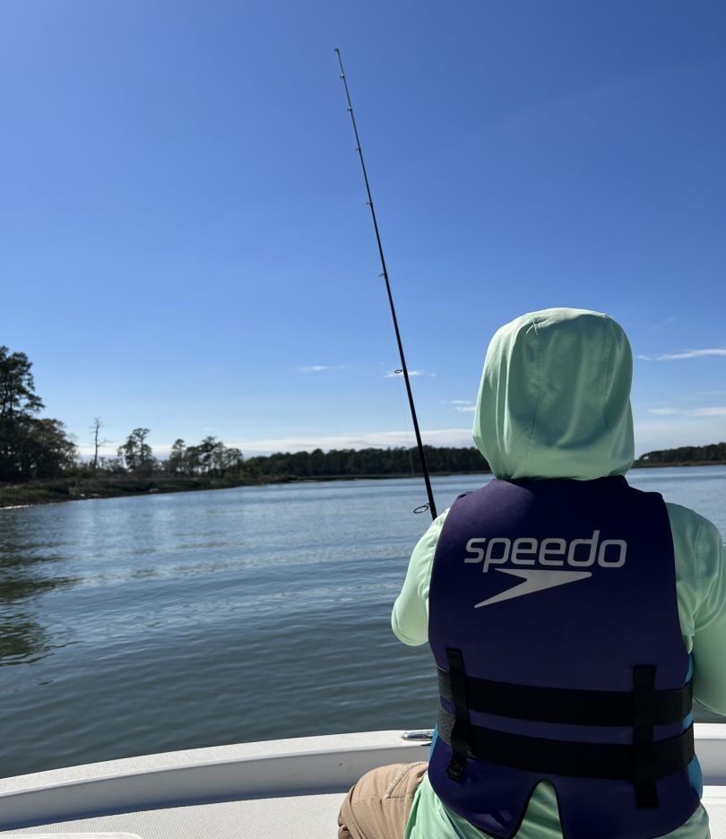 Fishing at an unknown location