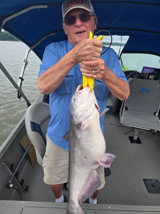 Reeling in the best catfish while storms brew in Mocksville!