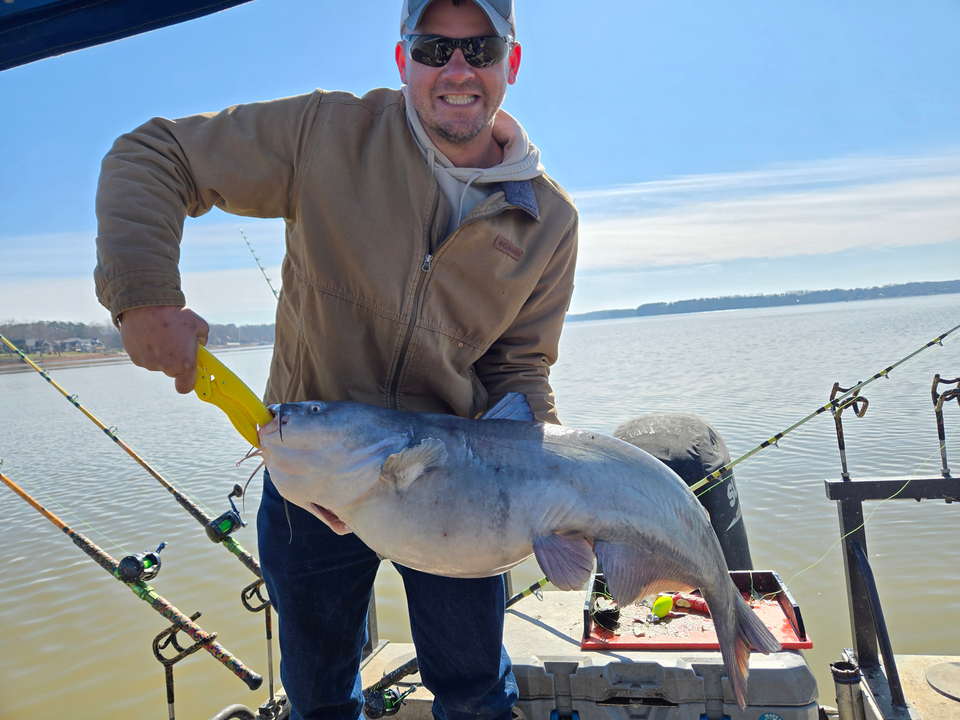 Hooked a big one on the lake today!