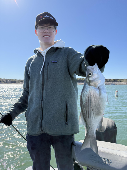 Caught a nice one on a beautiful day by the lake.