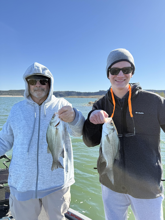 Peaceful day of fishing by the lake.