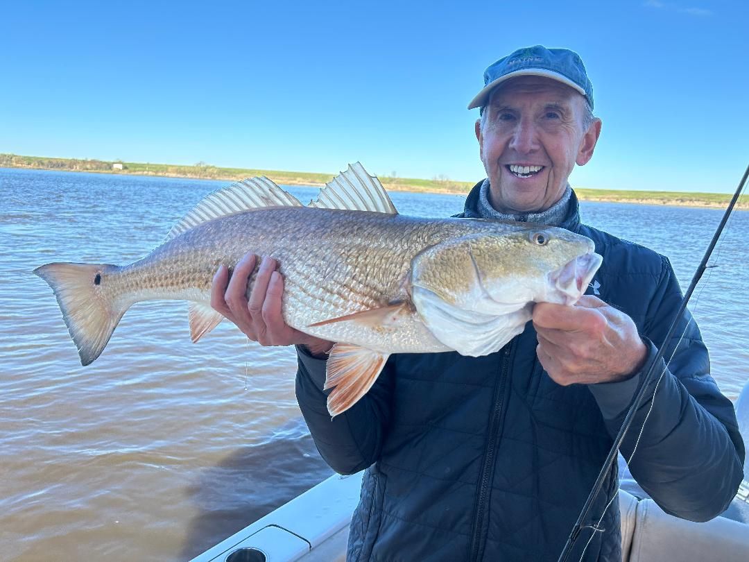 A redfish caught while fishing