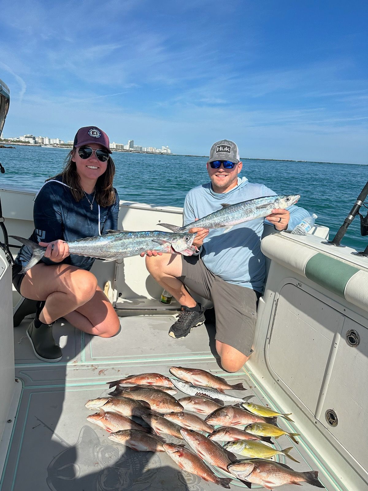 5 king mackerel and great barracuda fishing catch