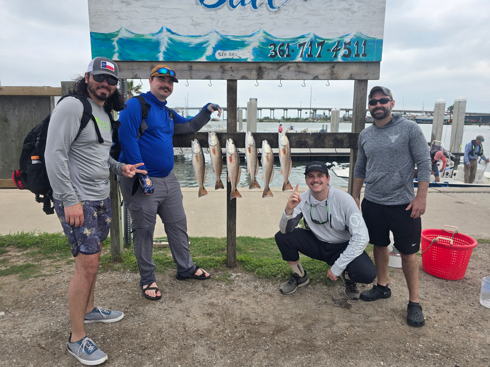 Enjoying a day of fishing on the water.