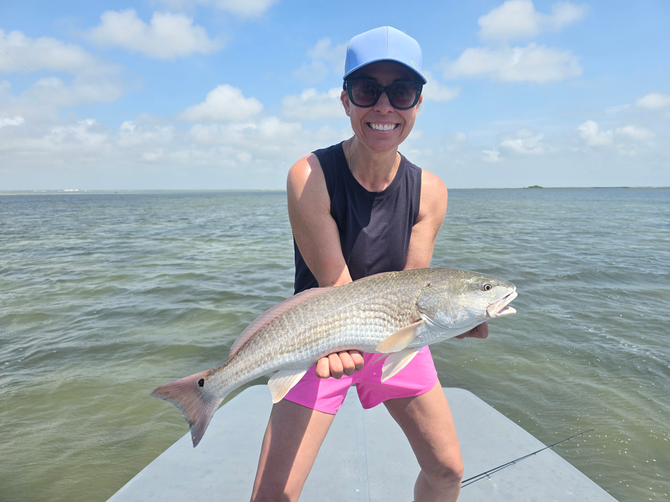 Landed a big redfish with a variety of fishing techniques at Conn Brown Harbor!