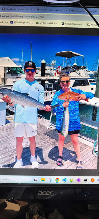 Stormy skies set the stage for an epic King Mackerel battle!