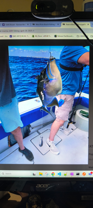 Cloudy skies set the stage for an epic fishing adventure at Riviera Beach City Marina!