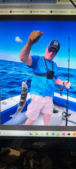 Cloudy skies set the stage for an epic fishing adventure at Riviera Beach!