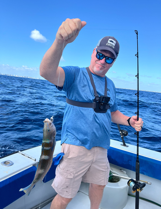 Storms brewing, but the fishing's still good at Riviera Beach City Marina!