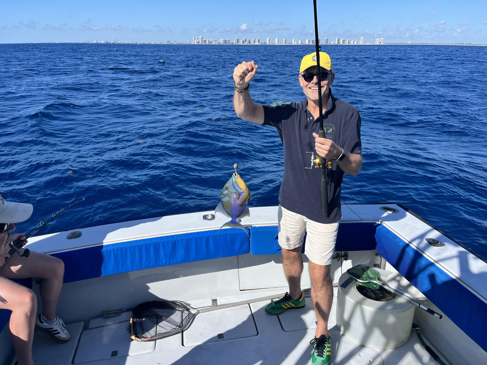 Storm clouds brewing over prime fishing waters in West Palm Beach!