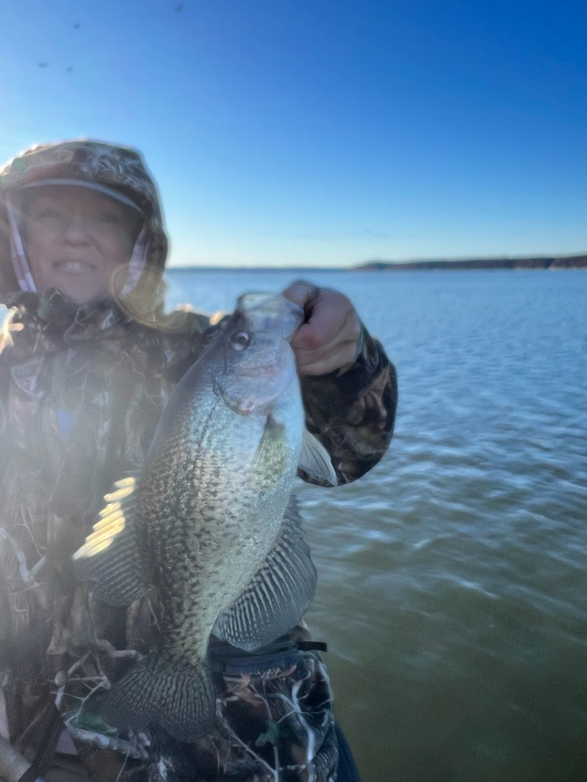 Crappie, 17-inch fish caught while fishing