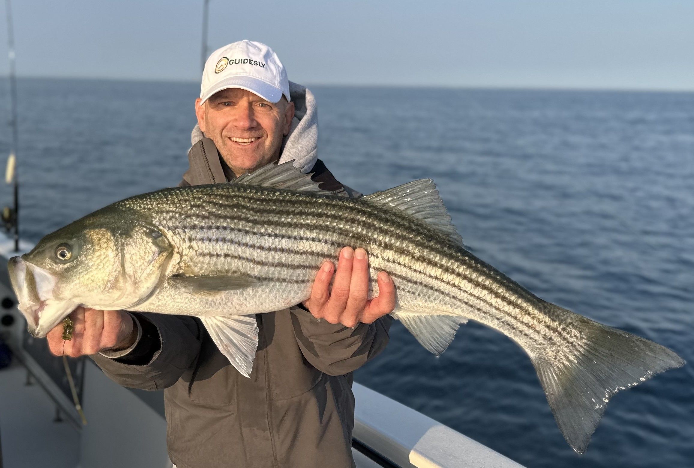 Striped bass caught while fishing
