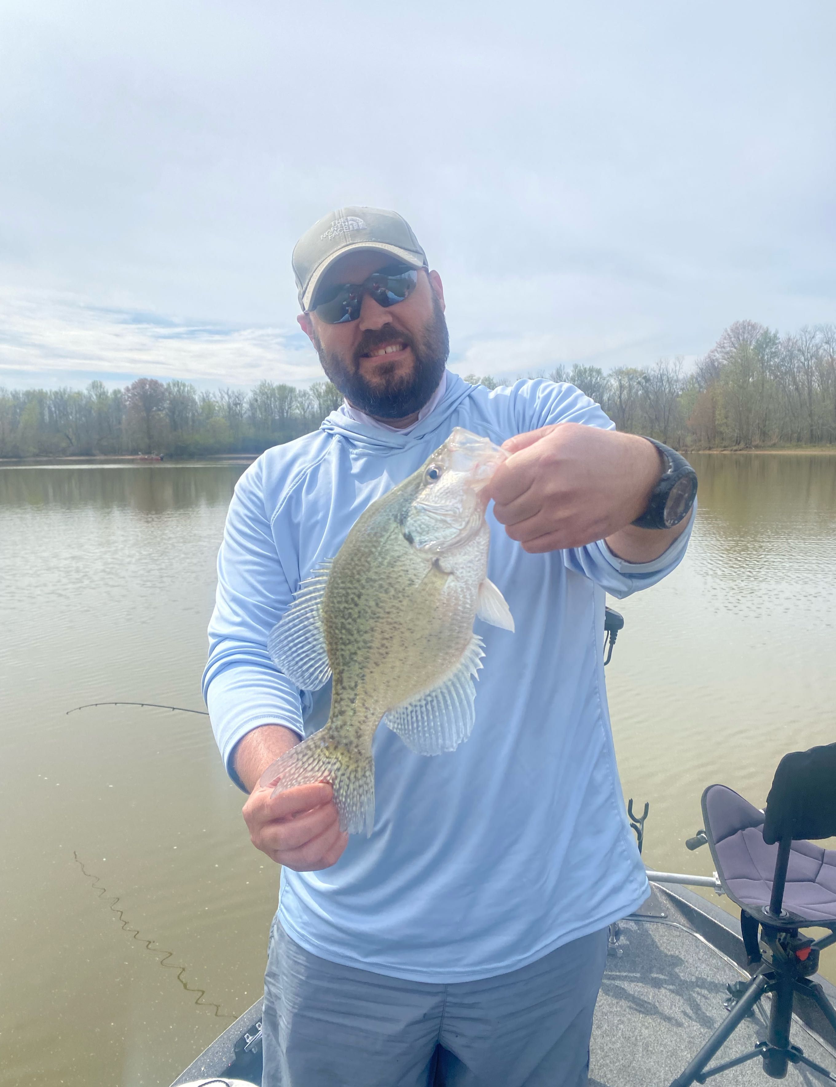 Crappie fish caught while fishing
