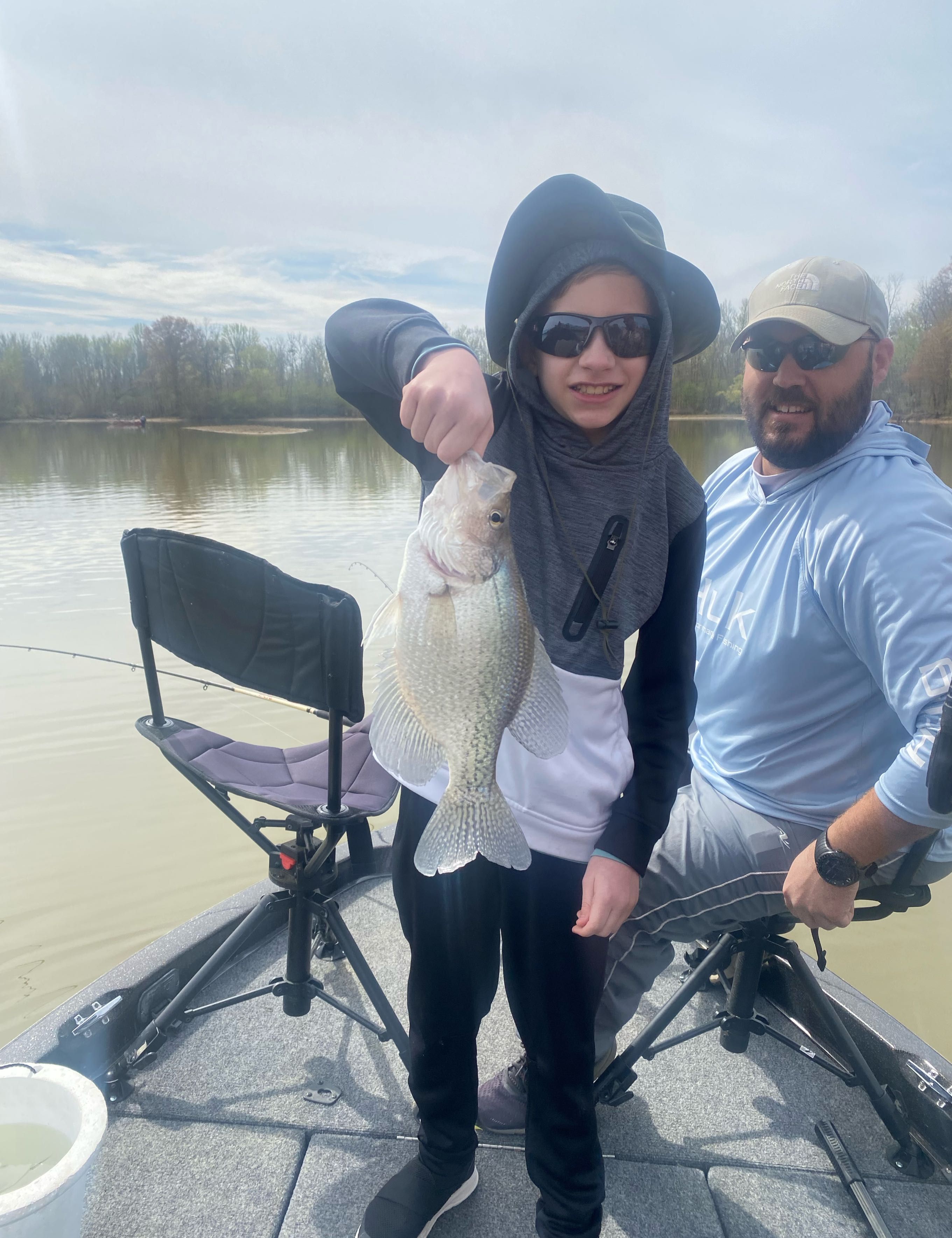 Crappie fish caught while fishing