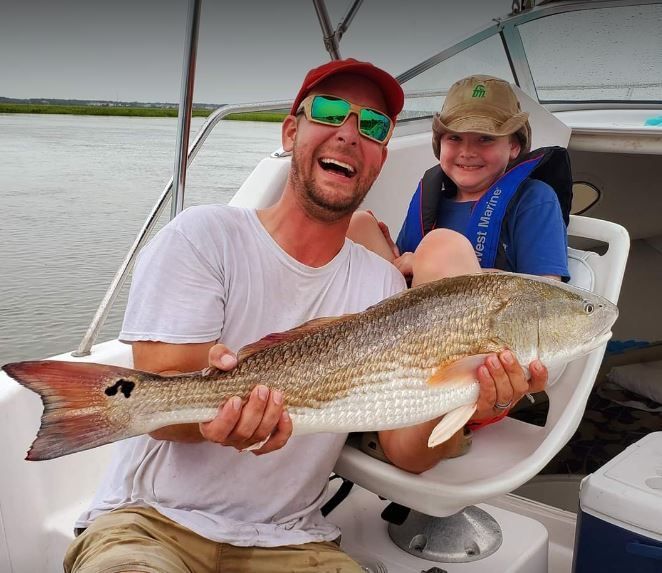 Redfish caught, fishing technique unknown, location unknown