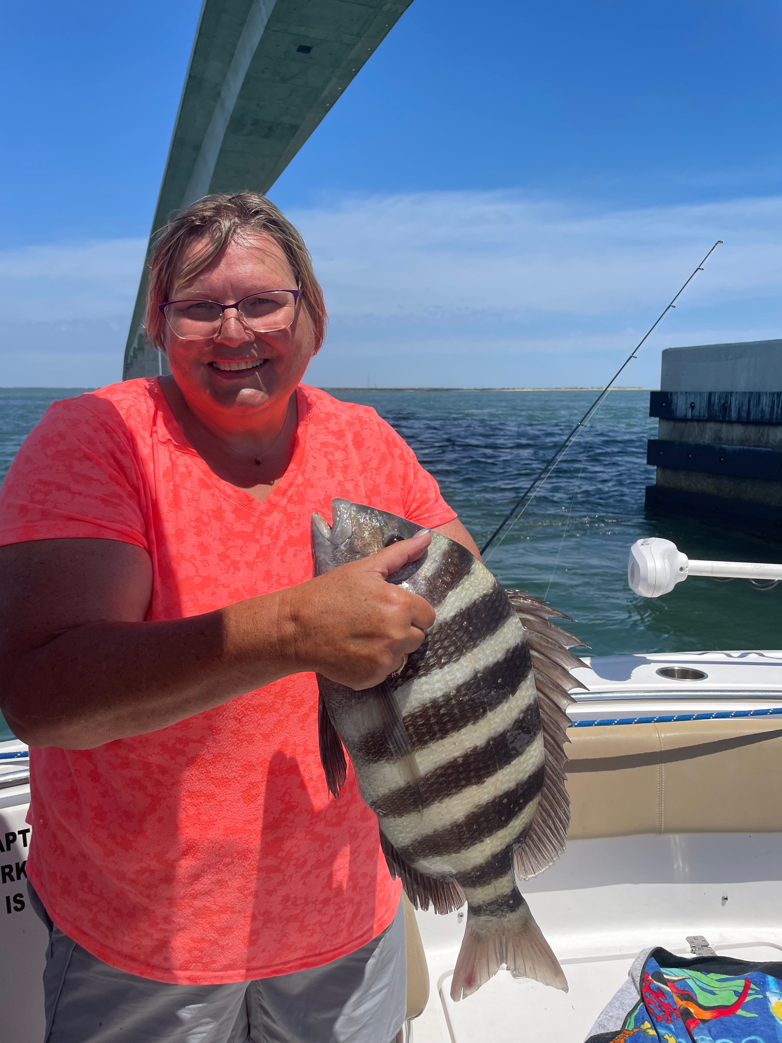 Sheepshead caught while fishing in unknown location