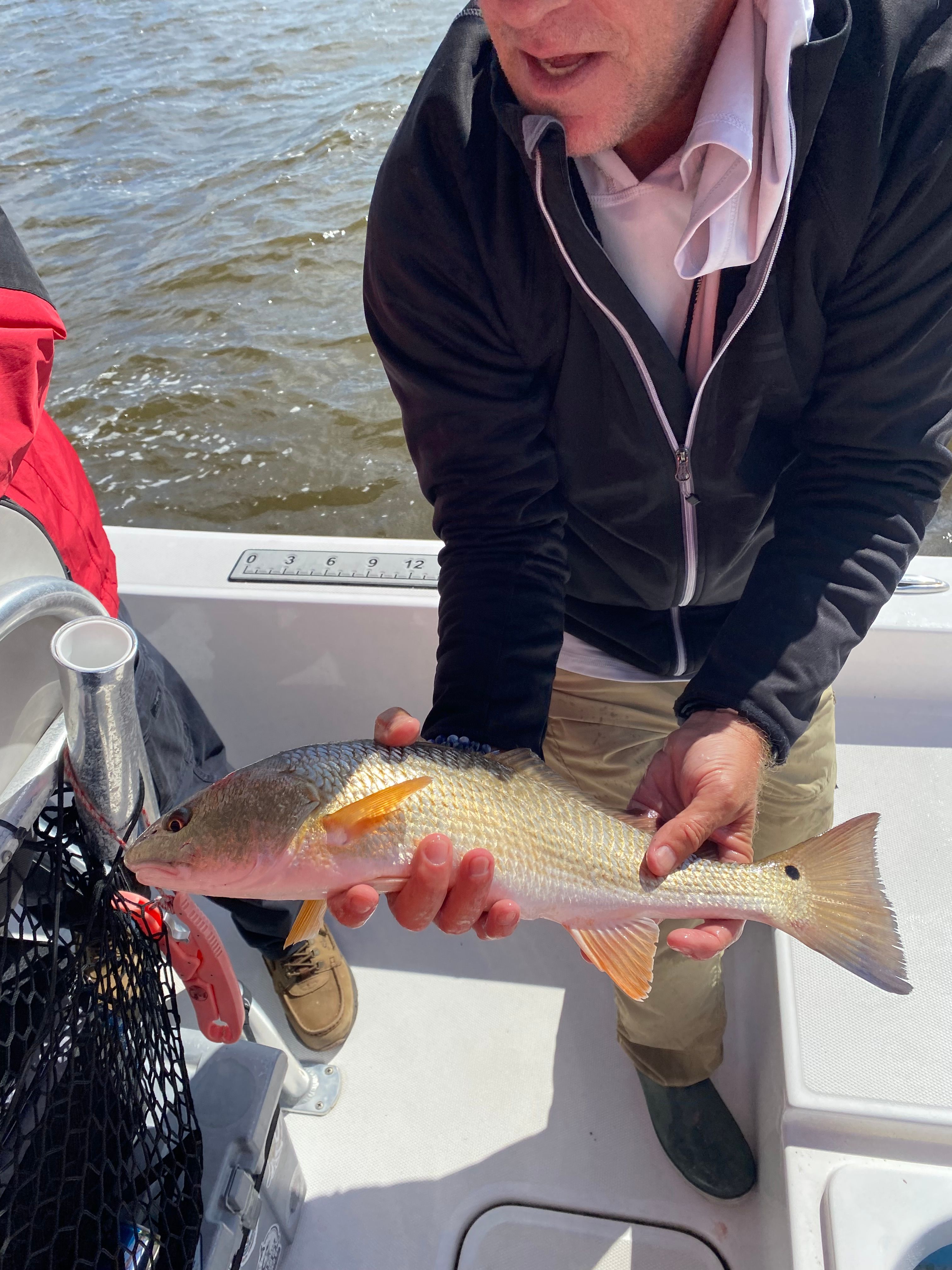 Redfish caught while fishing in an unknown location