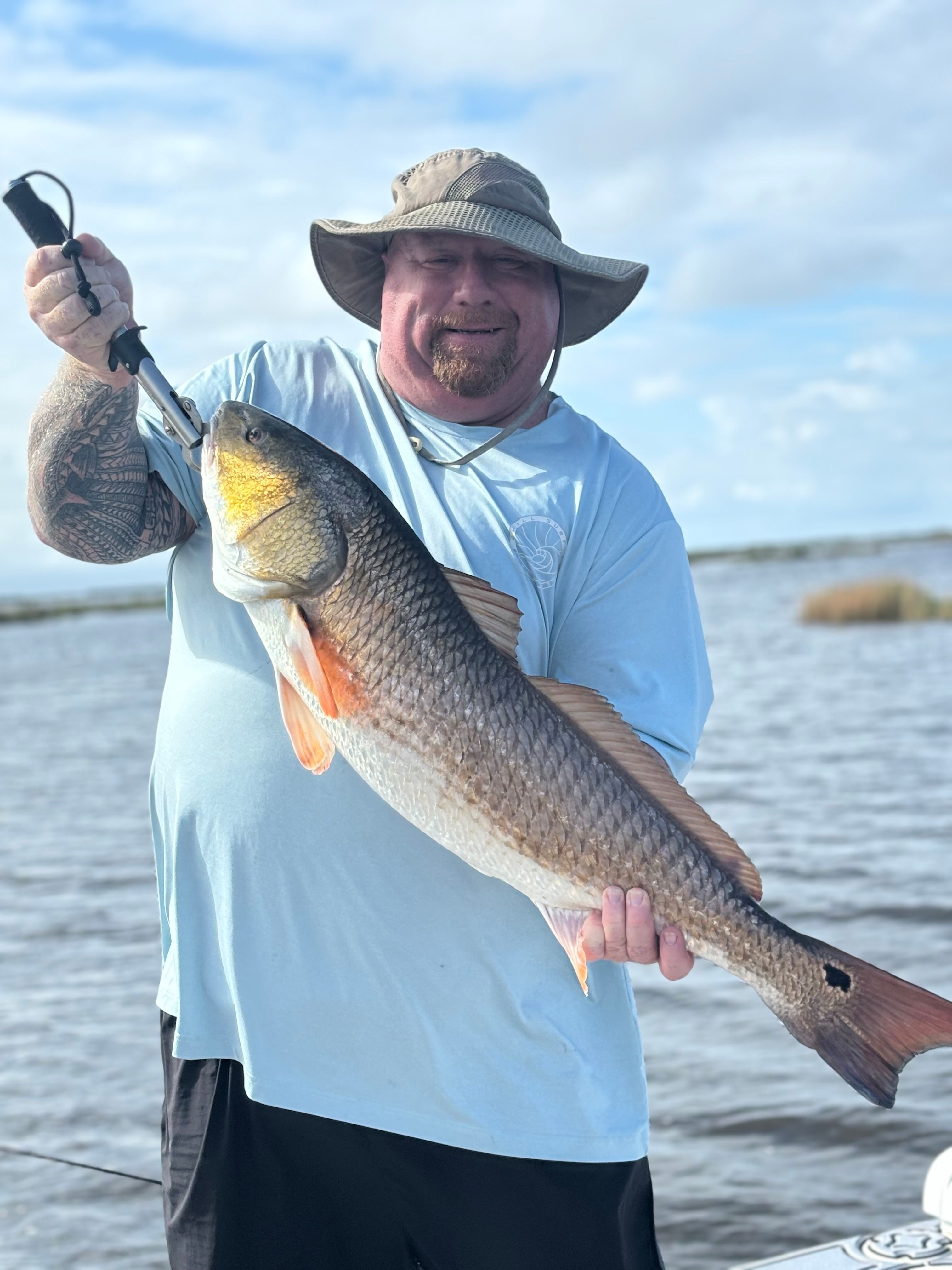Redfish caught while fishing