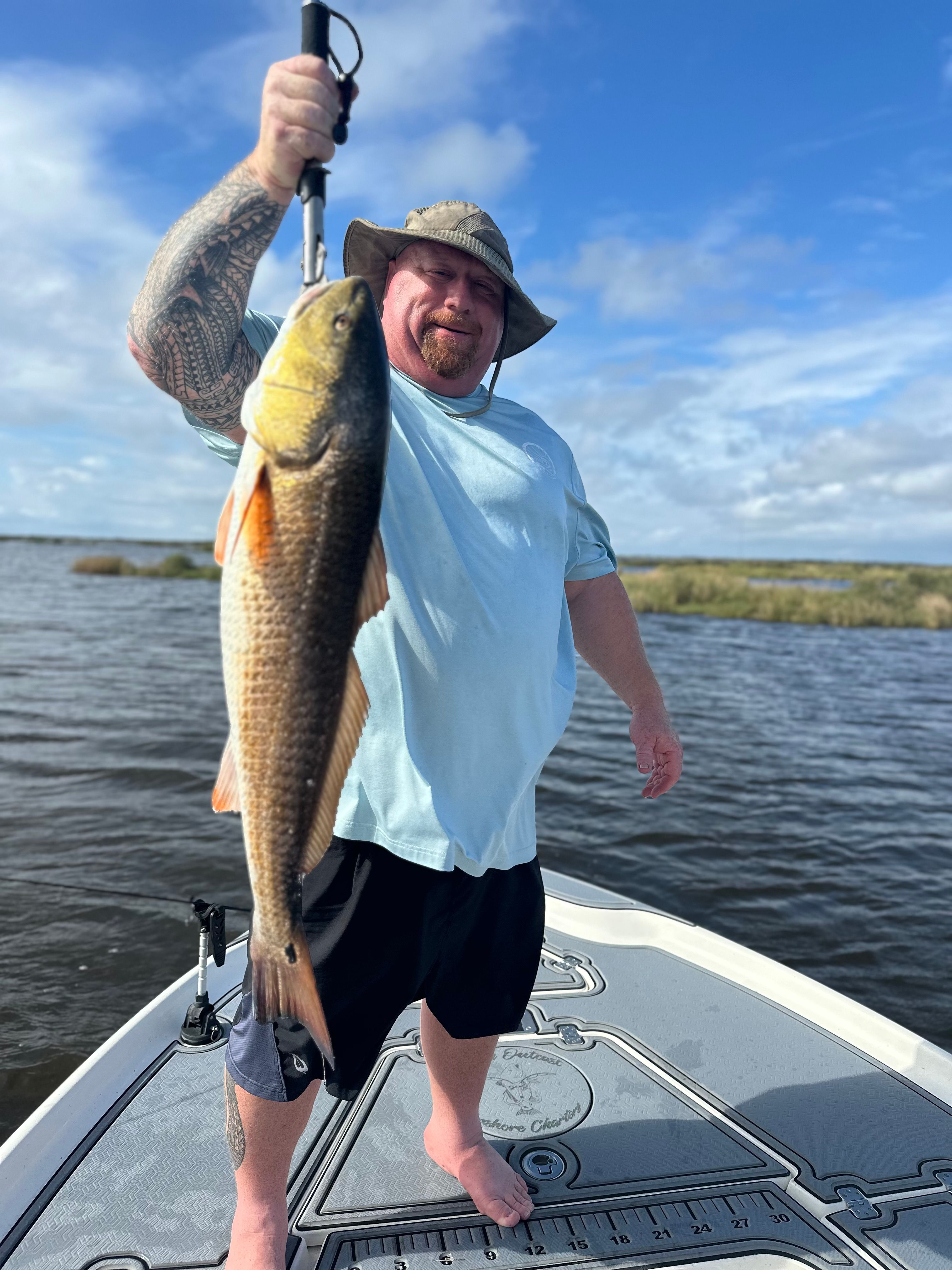Redfish caught while fishing
