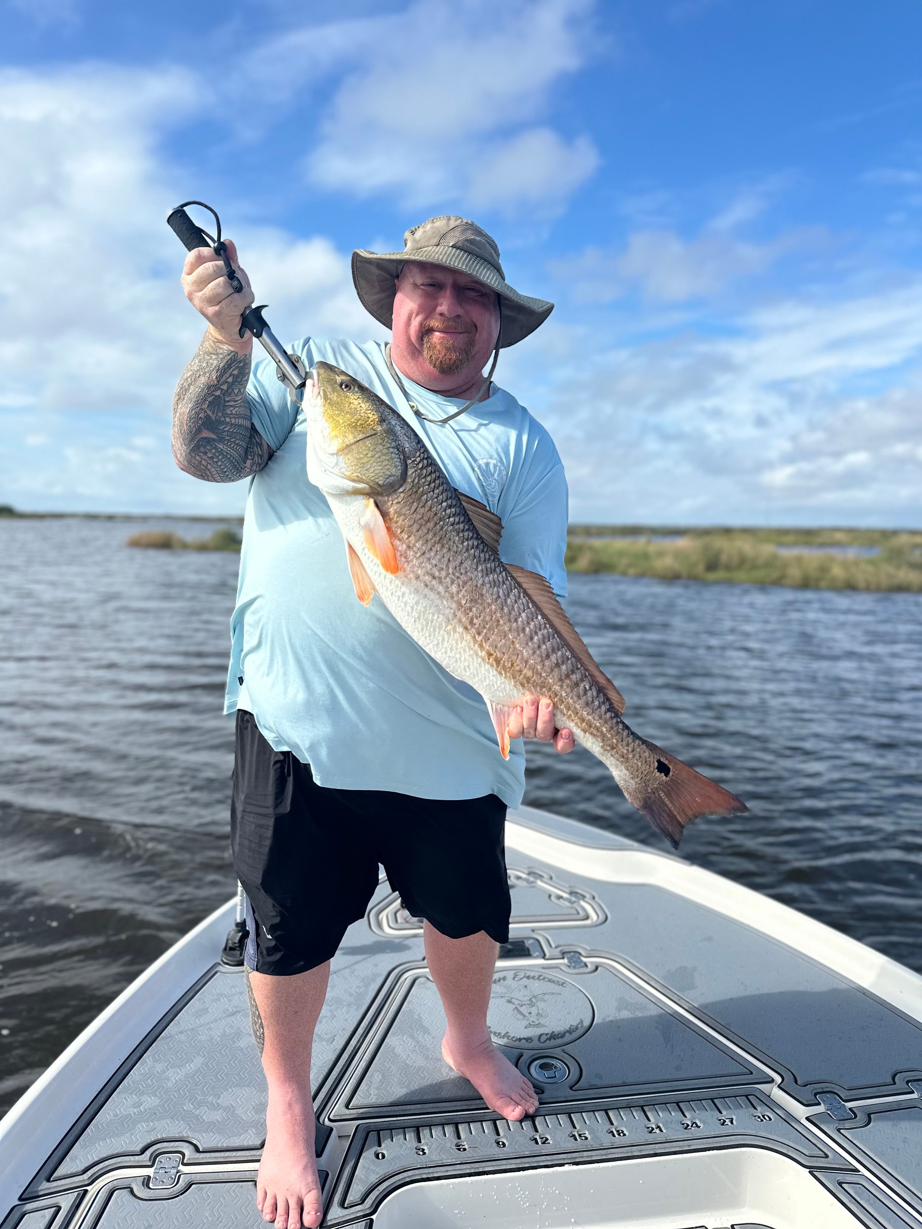 Redfish caught while fishing