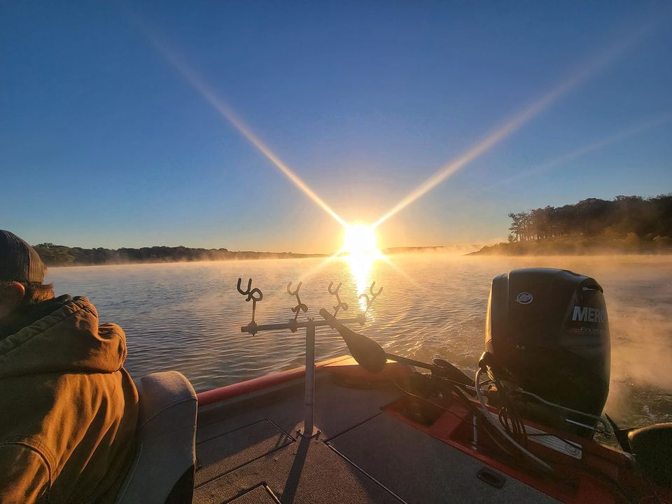 Fishing at an unknown location