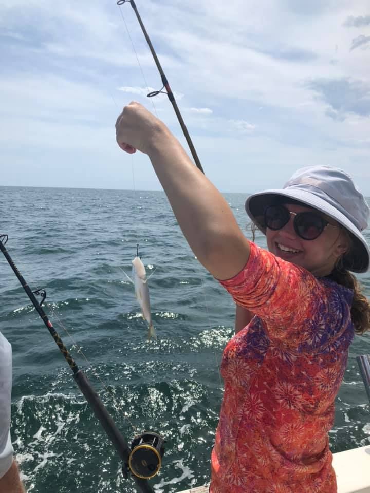 Lone angler enjoying a day of fishing