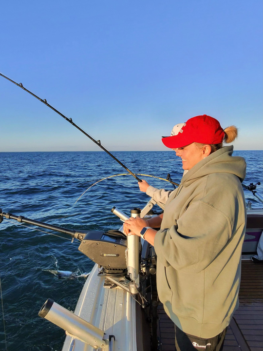 Perfect day for deep sea trolling in clear conditions!