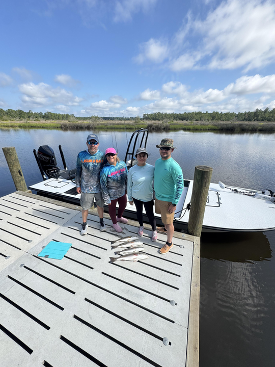 Light tackle action heats up as the skies clear in Hubert!