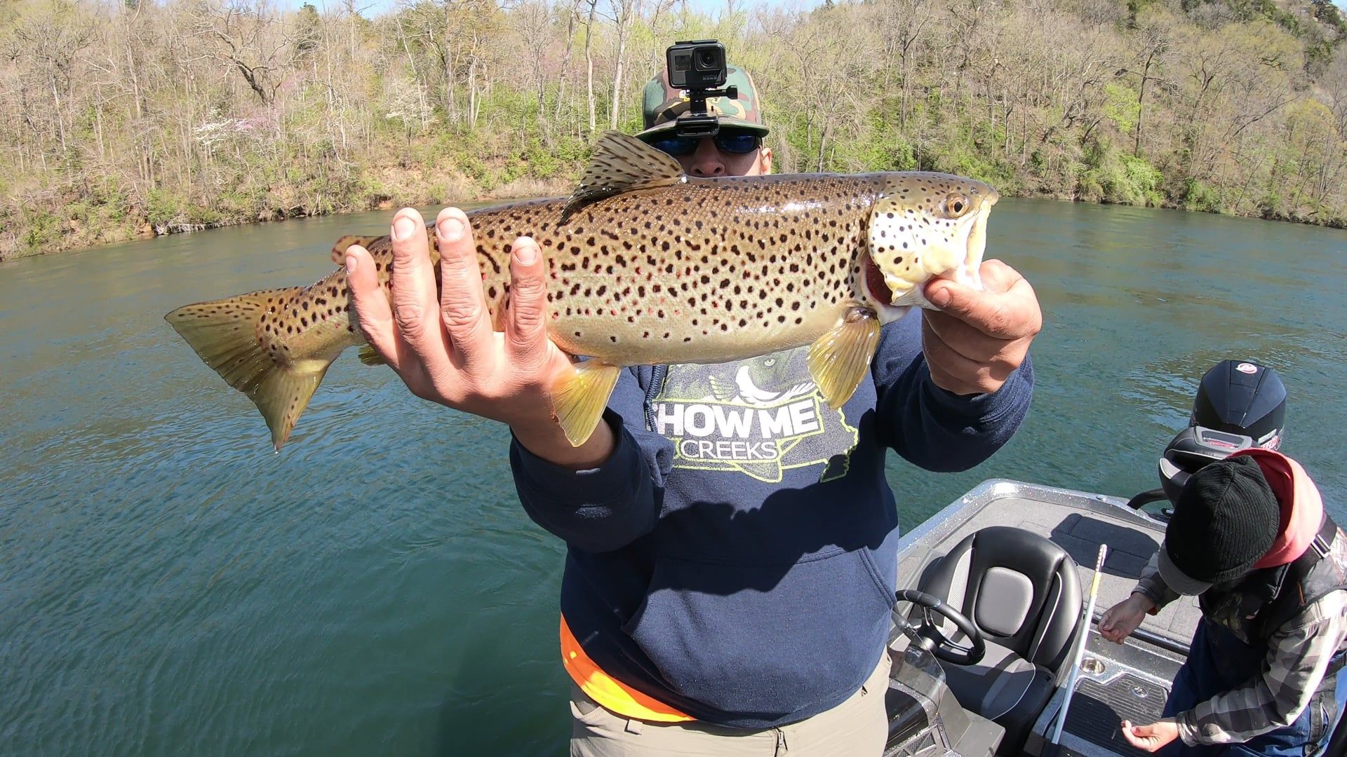 Sea trout caught while fishing at an unknown location