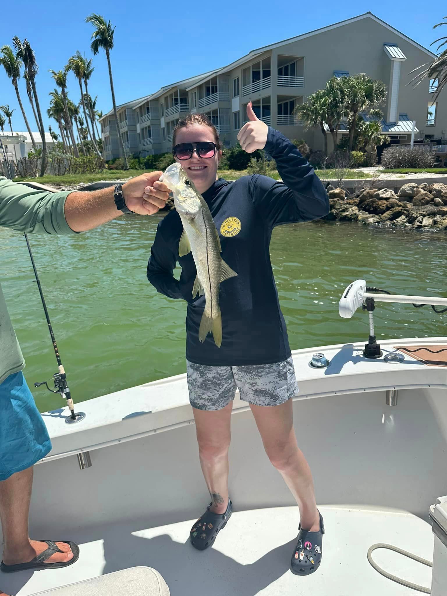 Snook fish caught while fishing