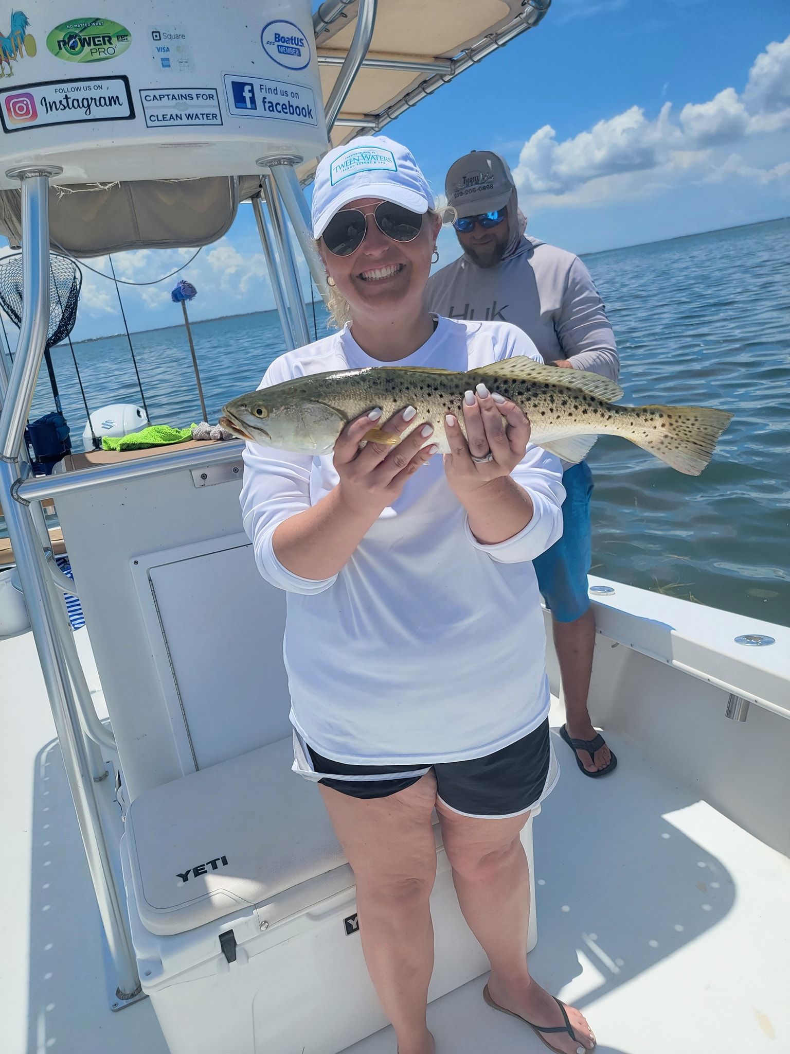 Spotted Weakfish caught while fishing