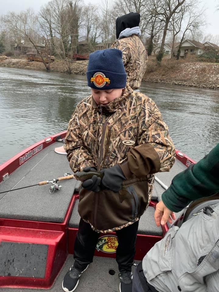 Angler fishing in unknown location