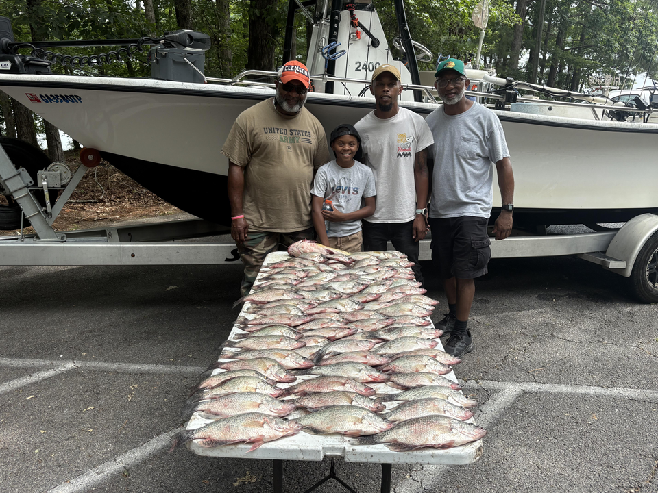 Partly cloudy skies set the stage for a day of light tackle action!